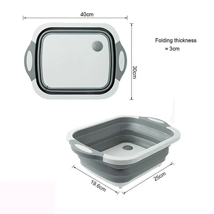 FoldableStrainer,, scolapasta multifunzione, contenitore e tagliere tutto in uno - Image 9