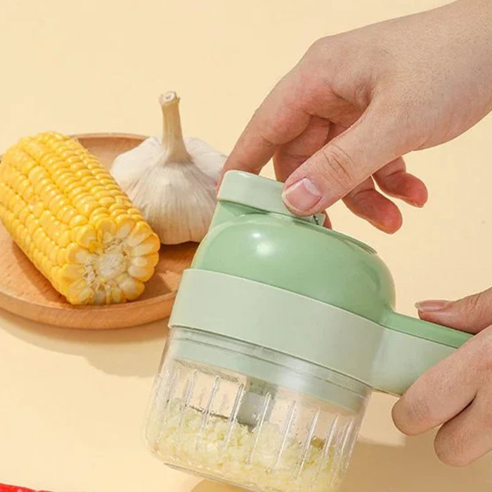 FoodProcessor, set da cucina 5 pezzi per tritare, affettare, sbucciare e pulire - Image 3