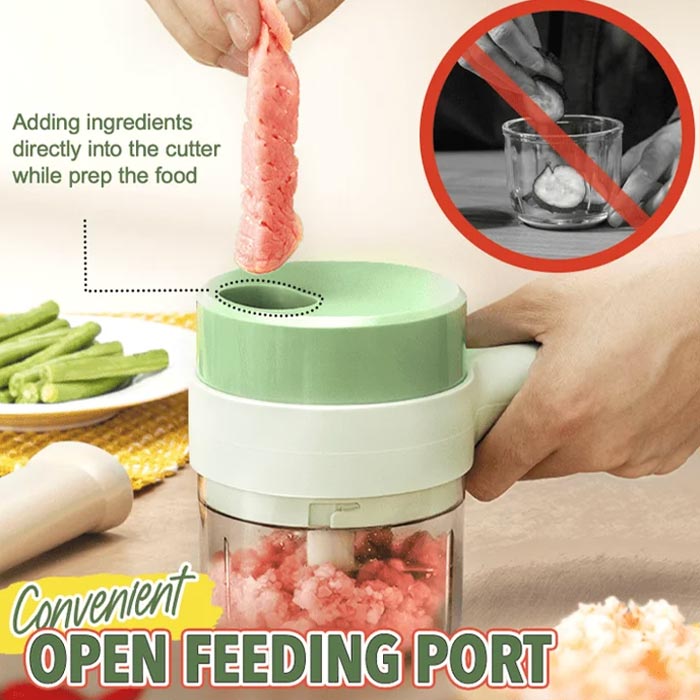 FoodProcessor, set da cucina 5 pezzi per tritare, affettare, sbucciare e pulire - Image 7