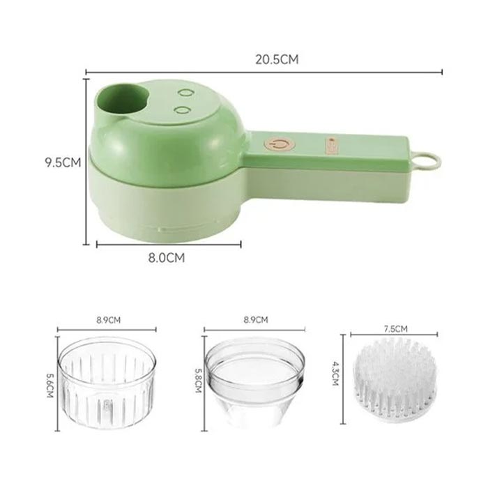FoodProcessor, set da cucina 5 pezzi per tritare, affettare, sbucciare e pulire - Image 8
