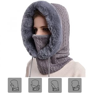 Lavorato a maglia in 2 strati, ti protegge dal freddo e dal vento
