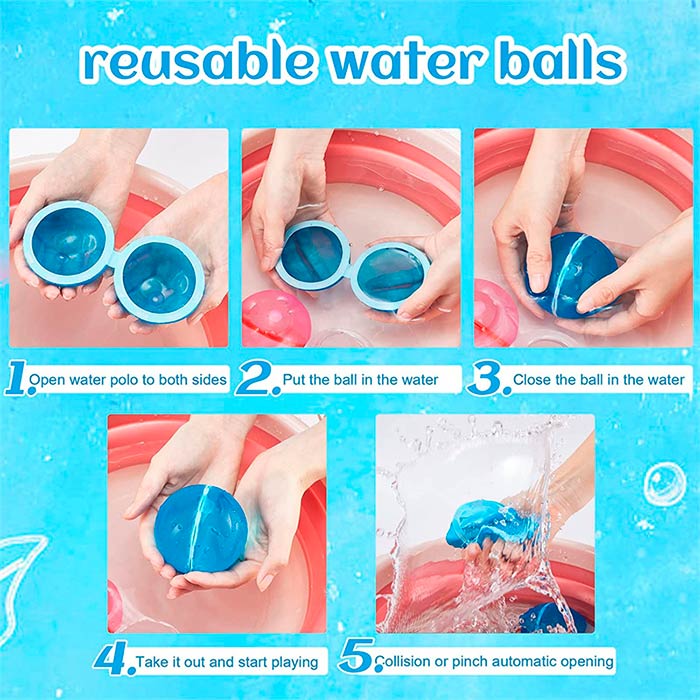 FunBallons, palloncini d'acqua riutilizzabili (6 pezzi) - Image 6