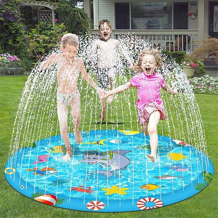 FunPool, piscina gonfiabile con fontana adatta a bambini e animali domestici - Image 2