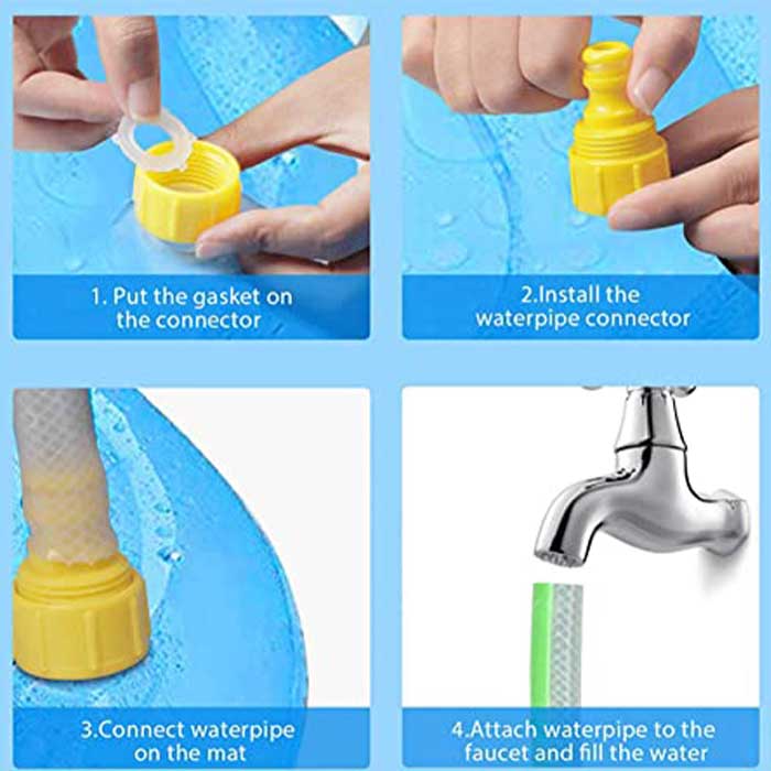 FunPool, piscina gonfiabile con fontana adatta a bambini e animali domestici - Image 5
