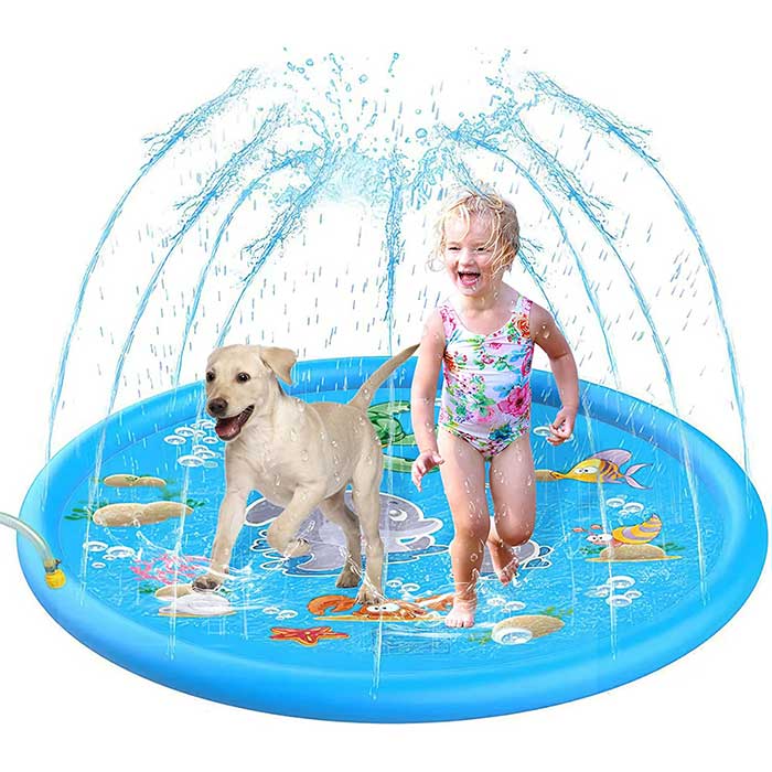 Piscina portatile con fontana