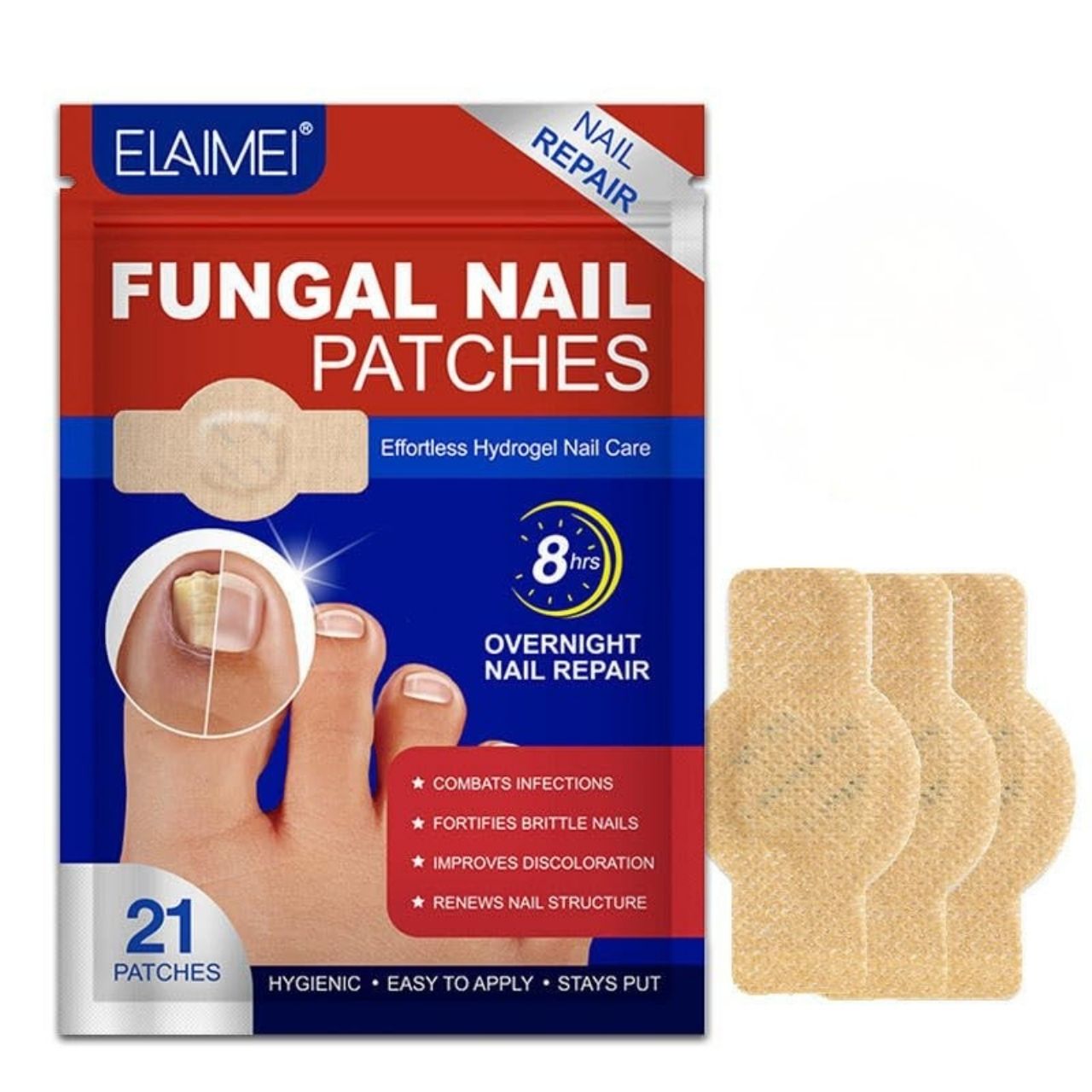 FungalPatches, cerotti riparatori per la cura delle unghie danneggiate (21 pz.) - Image 2