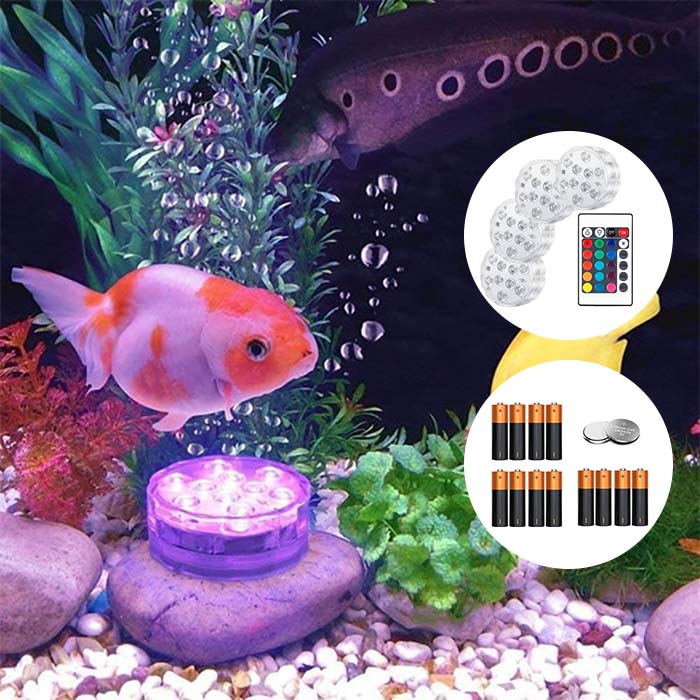 GlowBundle, 4 luci LED impermeabili + set di batterie - Image 5