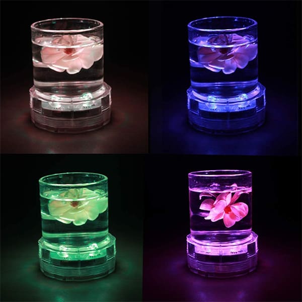 GlowWaterLights, 4 luci LED impermeabili con telecomando. - Image 7