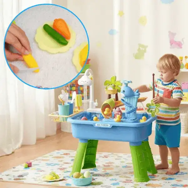 Tavolo d'acqua e sabbia per bambini, GoFishing