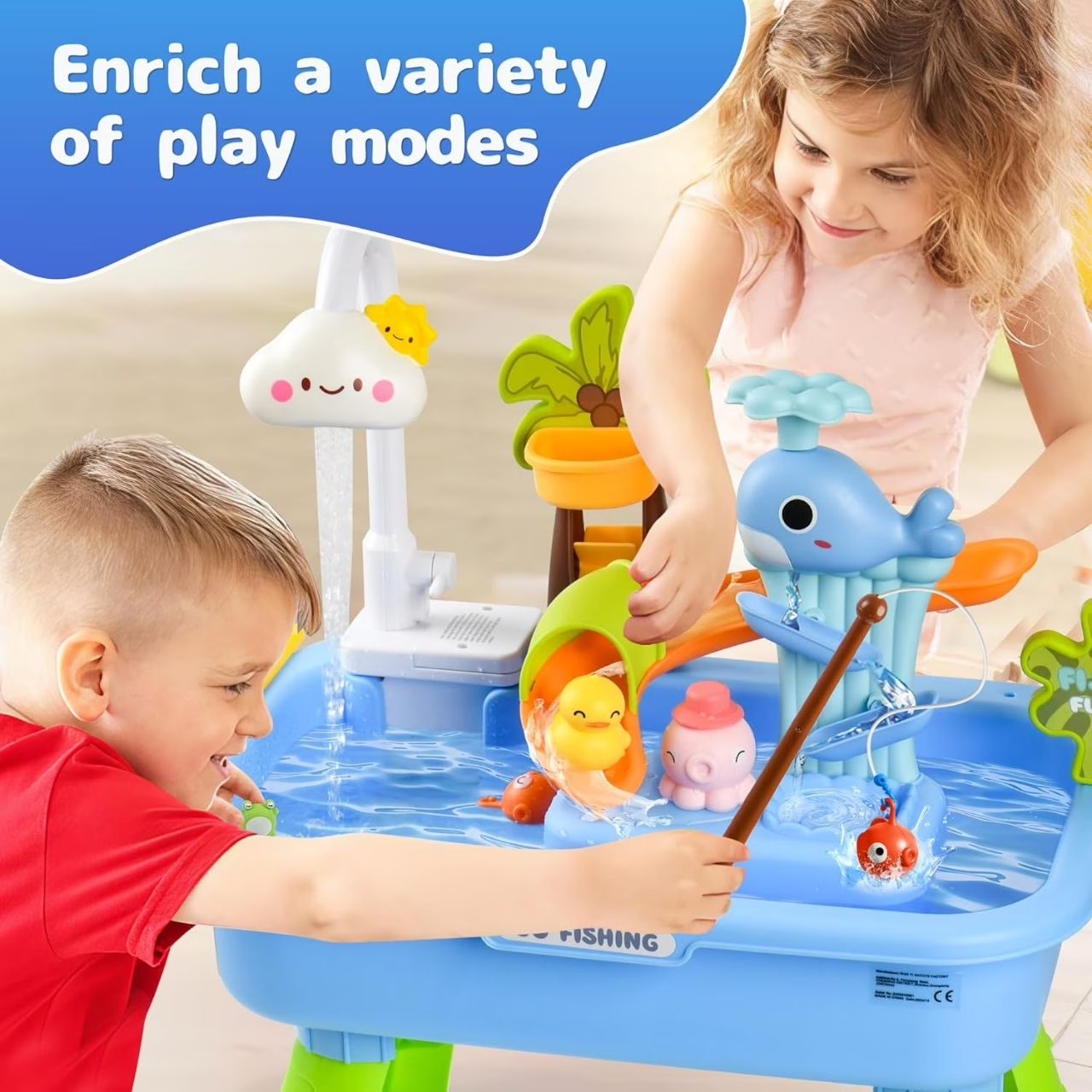 Tavolo d'acqua e sabbia per bambini, GoFishing - Image 2