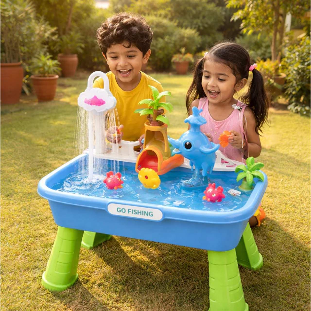 Tavolo d'acqua e sabbia per bambini, GoFishing - Image 11