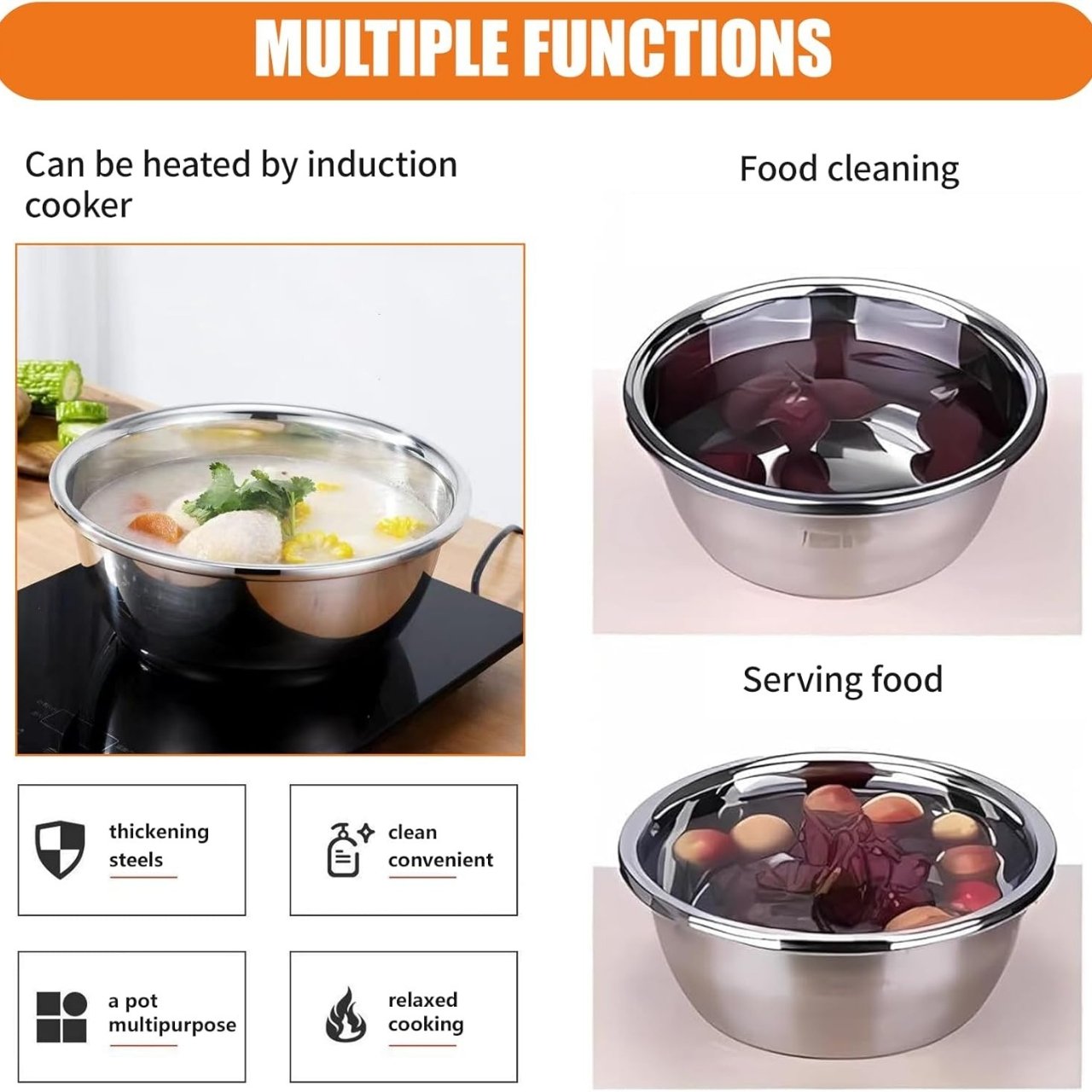 GraterBowl, raschietto da cucina multiuso 8-in-1 con ciotola - Image 4