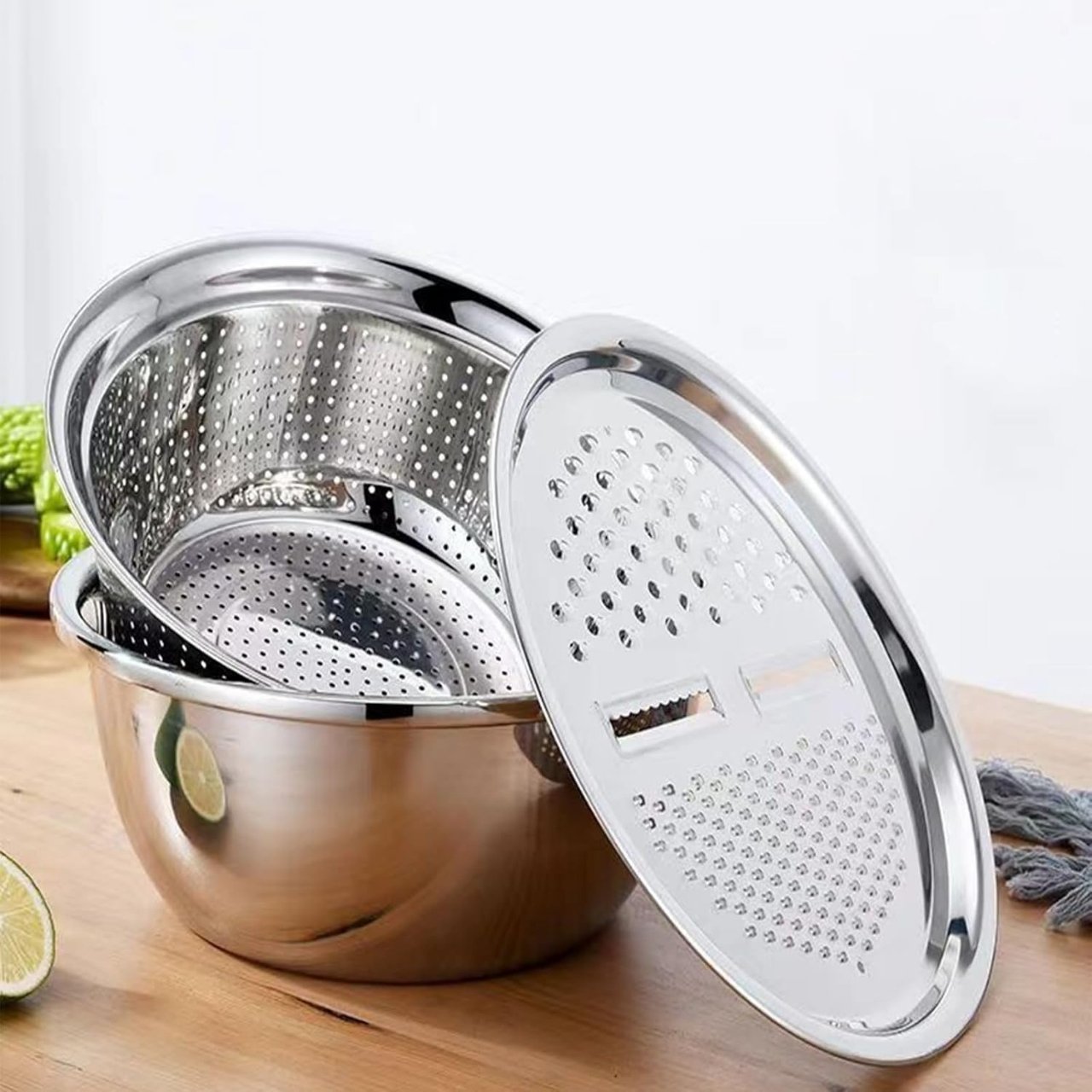GraterBowl, raschietto da cucina multiuso 8-in-1 con ciotola - Image 6