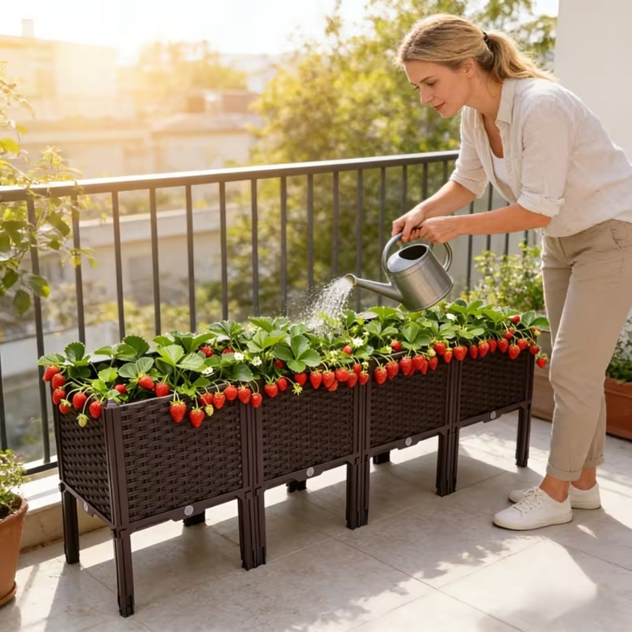 Goditi il giardinaggio sul tuo balcone