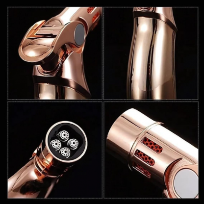 KIGHTER, Accendino Dorato con 4 Fiamme - Image 3