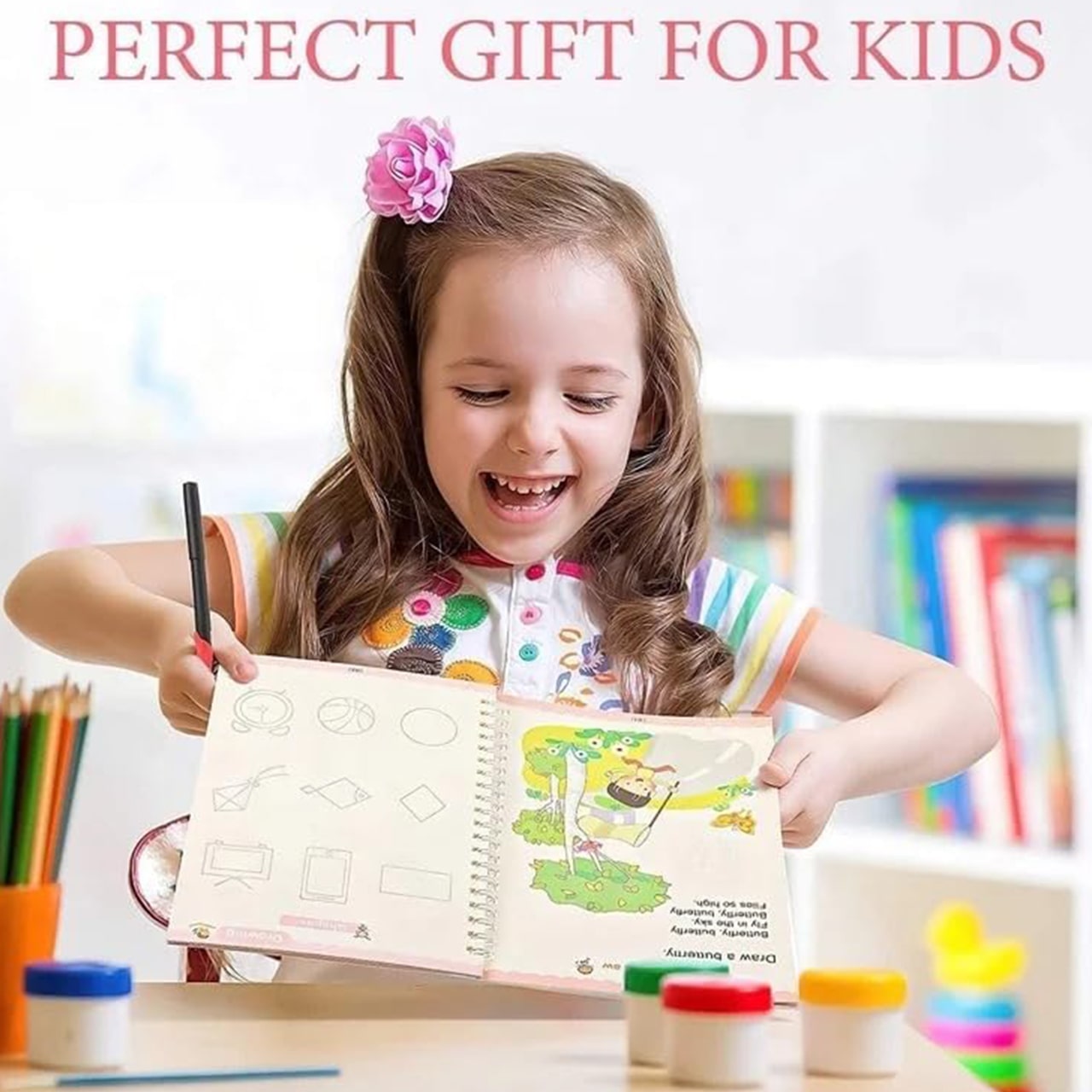 KidsBundle, tablet pen LED e 4 quaderni magici per imparare a scrivere e disegnare - Image 10