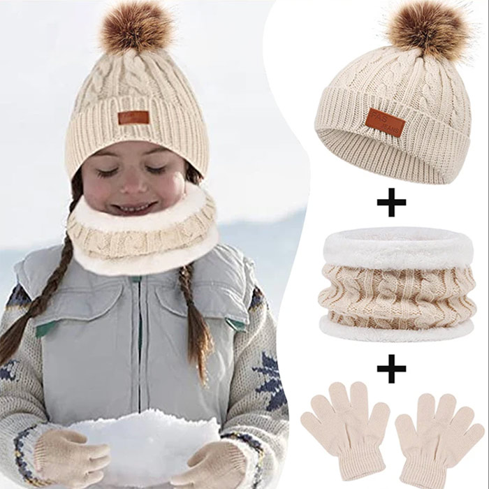 Il set di maglia riscalda nelle fredde giornate invernali e offre un comfort senza pari!