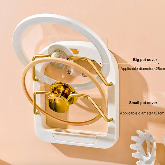Porta coperchi innovativo per coperchi e altri utensili da cucina come tagliere, ecc.