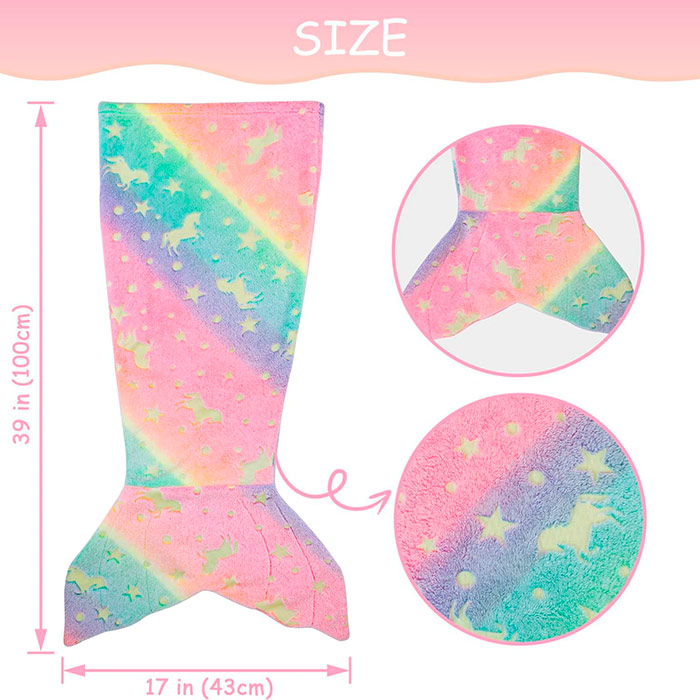 MermaidArtCraft, set regalo con coperta per bambina e set di ciondoli natalizi GRATIS - Image 9