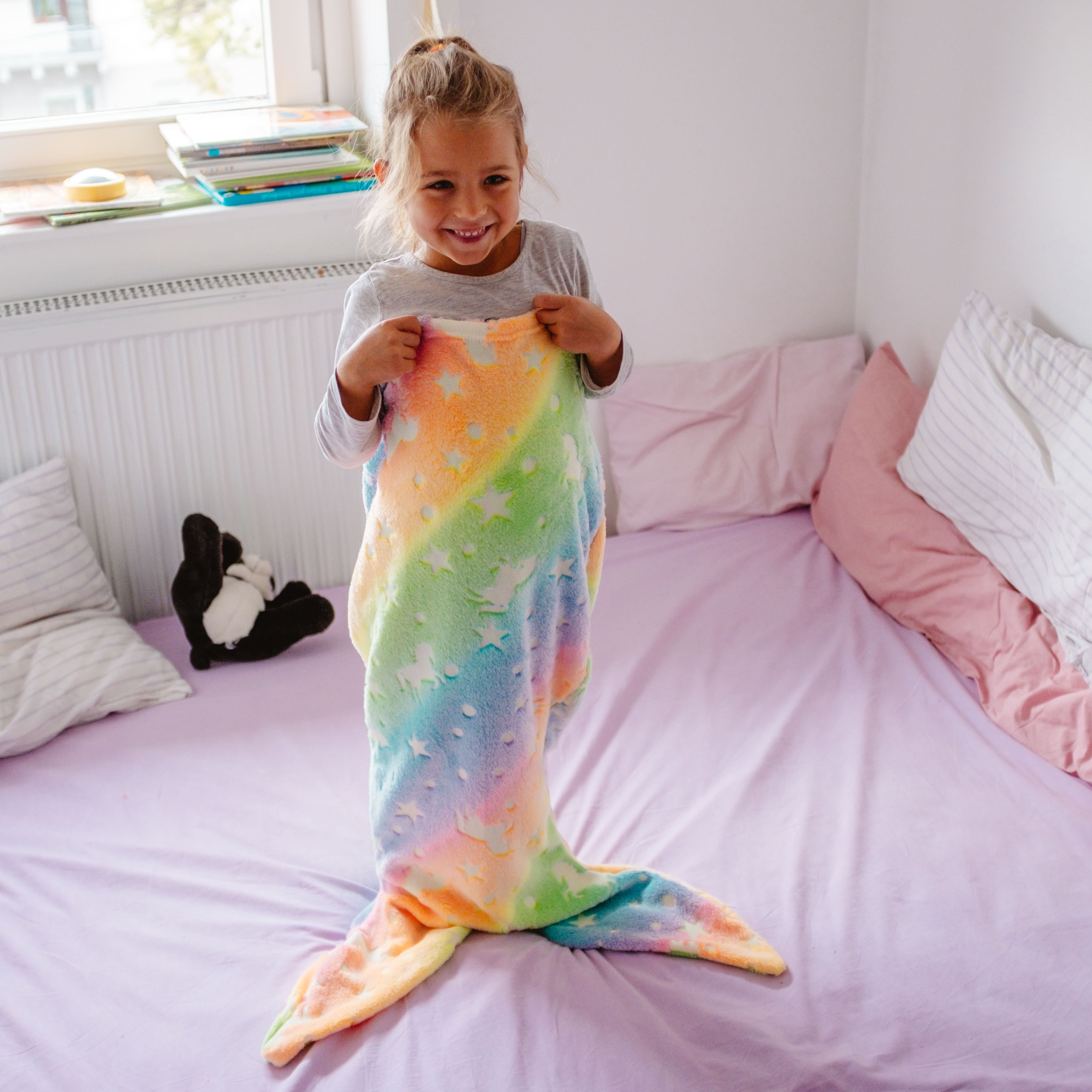 MermaidBlanket, coperta per bambini a forma di coda di sirena - Image 9