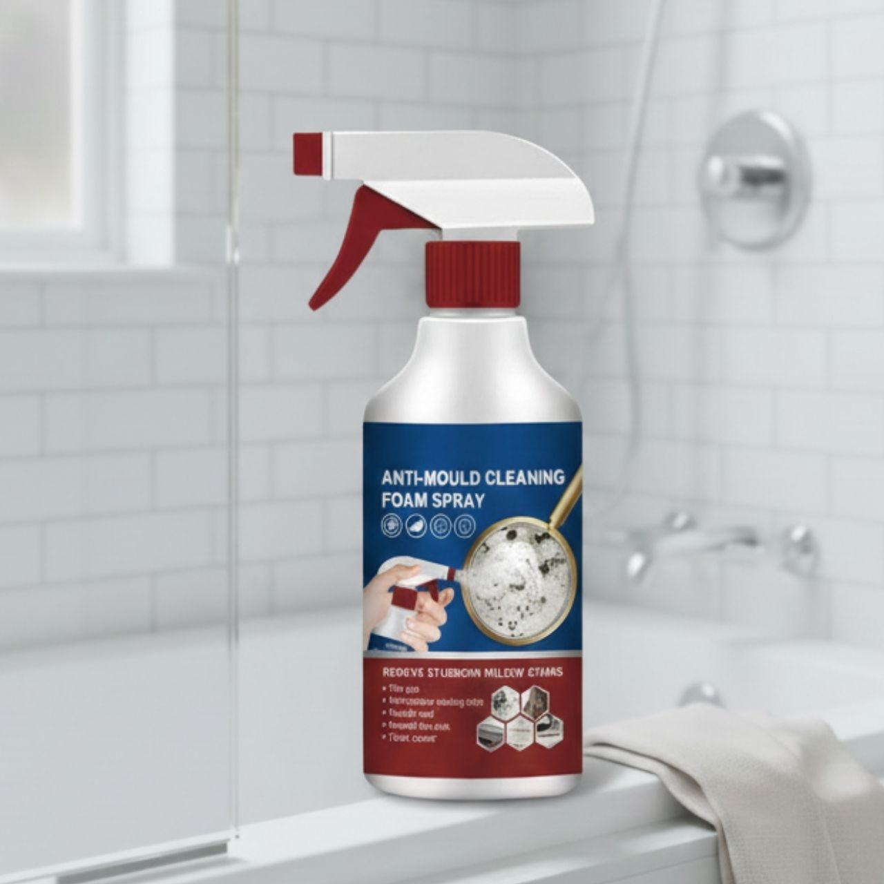 MoldFix, schiuma detergente per rimuovere le macchie di muffa