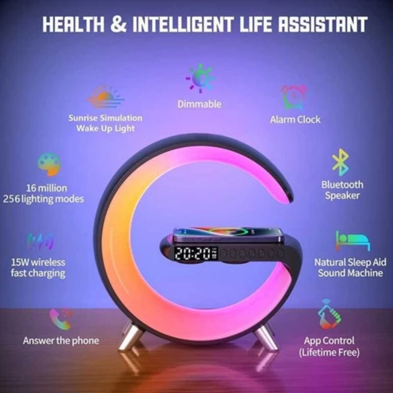 MoonCharge - un elegante caricatore wireless e luce ambientale in uno - Image 3