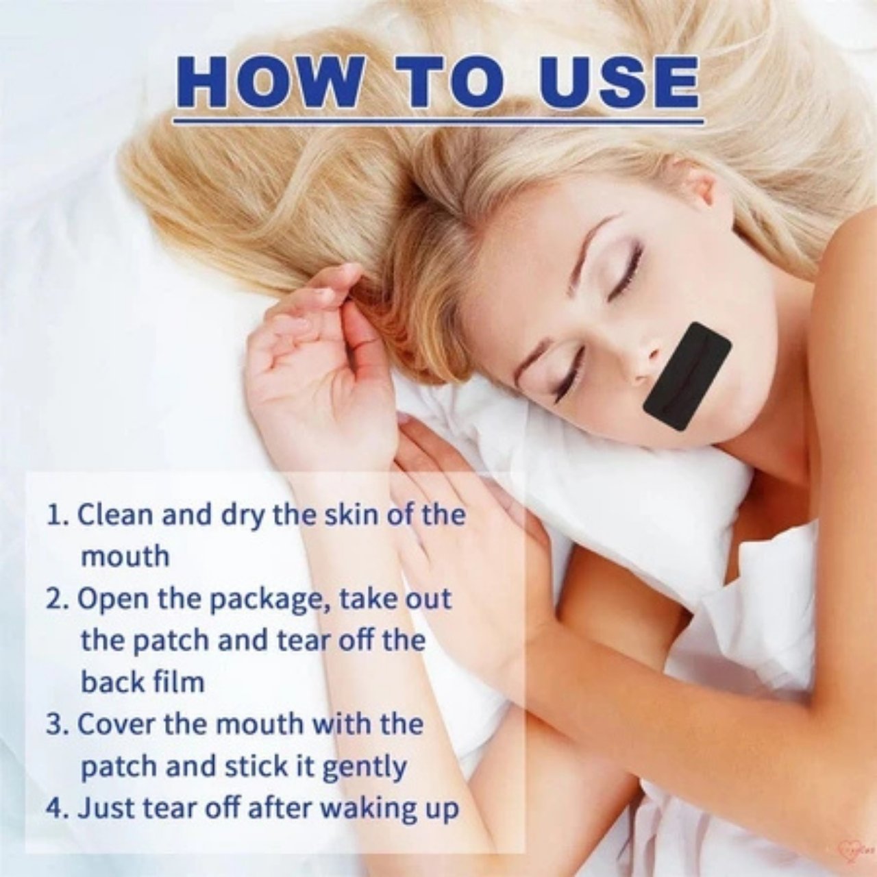 MouthTape, set di strisce per la bocca per un sonno riposante (30 pezzi) - Image 4