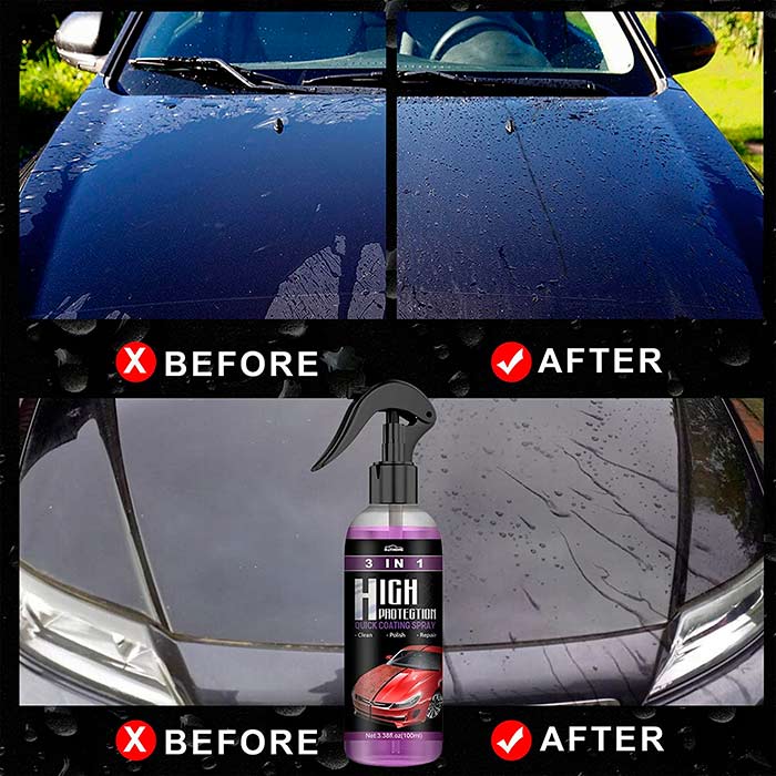 Lo spray protettivo per l'auto offre una protezione duratura