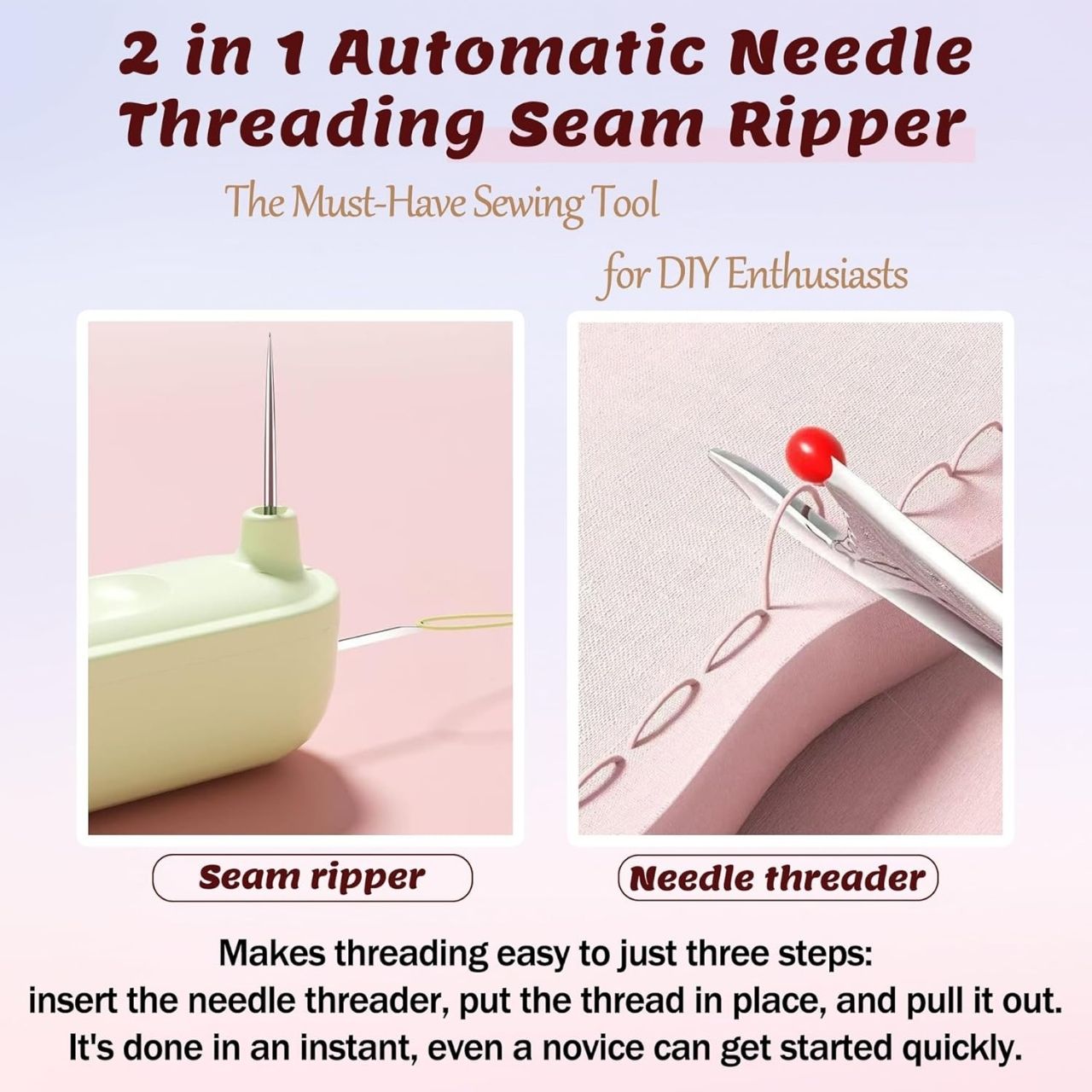 NeedleTool, strumento per l'inserimento del filo e la stiratura - Image 2