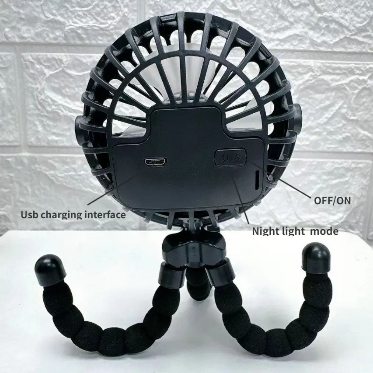 Octy, mini ventilatore con supporto flessibile - Image 7