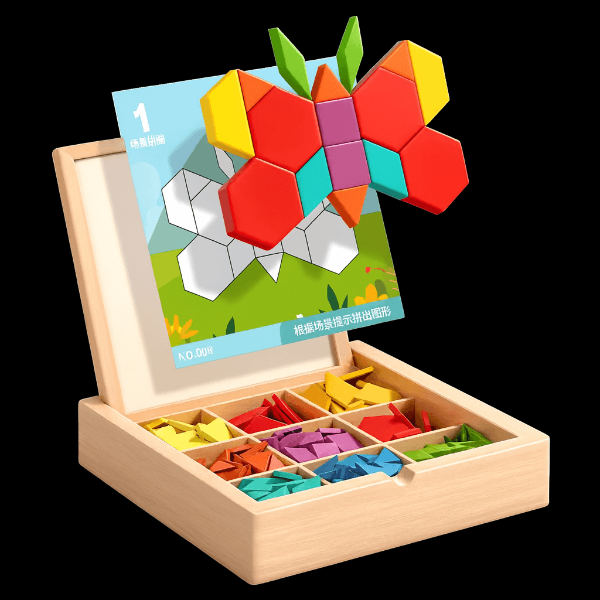 PUZZGEO, Set di puzzle in legno magnetici (225 pezzi) - Image 8