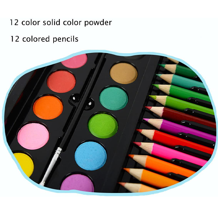PaintingKit, set da 86 pezzi di vernici e altri accessori adatti ad adulti e bambini - Image 2