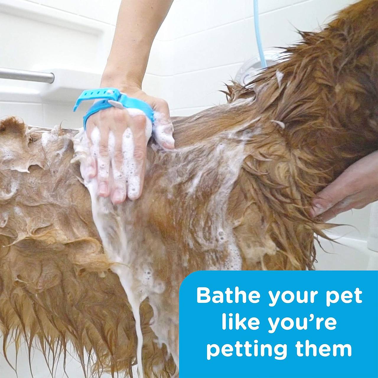 PawBath, spazzola massaggiante multiuso per il bagno degli animali domestici - Image 6