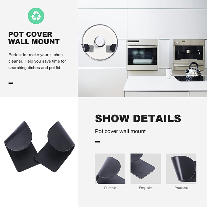 PotSpot, un set di supporti per una cucina ordinata e trasparente (per 4 coperchi) - Image 8