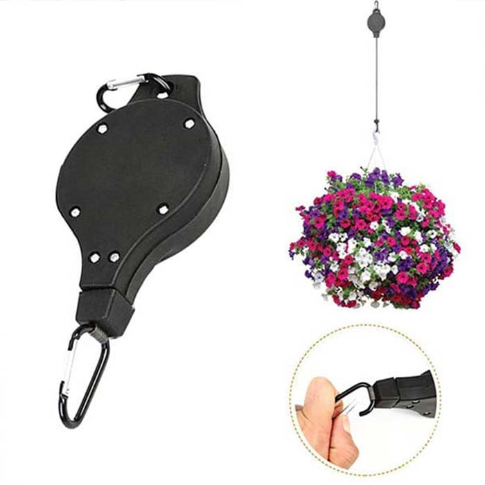 PullGarden, set di 2 ganci per appendere le piante con cinghia allungabile - Image 4