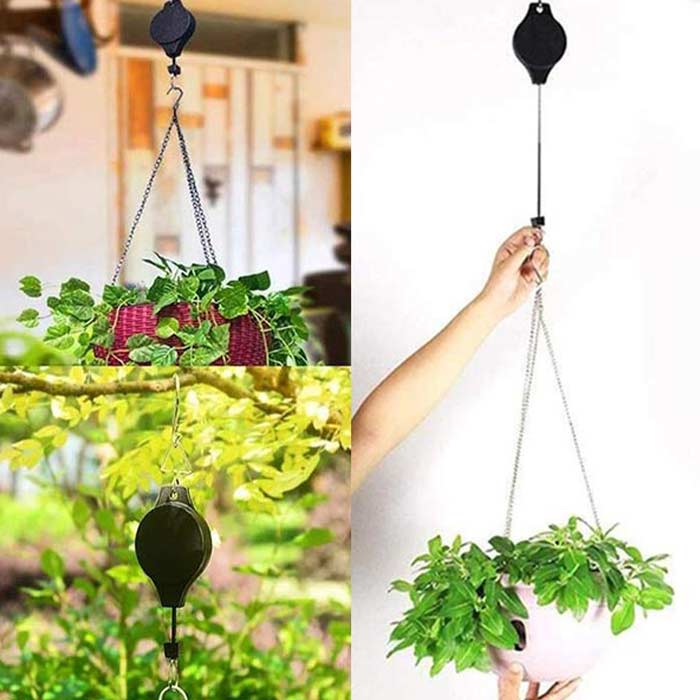 PullGarden, set di 2 ganci per appendere le piante con cinghia allungabile - Image 5
