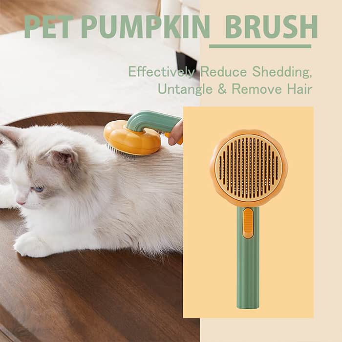 PumpkinComb, una spazzola per animali domestici con un pulsante per una facile pulizia - Image 6
