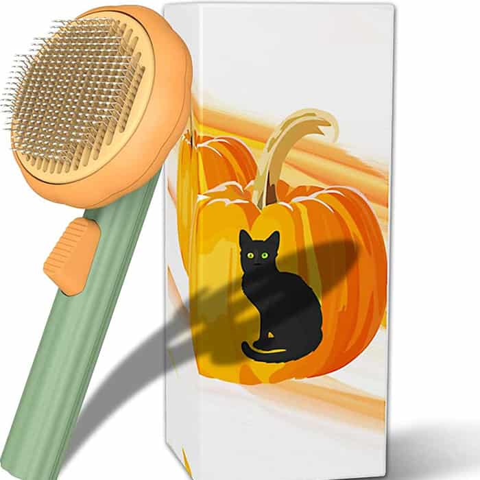 PumpkinComb, una spazzola per animali domestici con un pulsante per una facile pulizia - Image 9