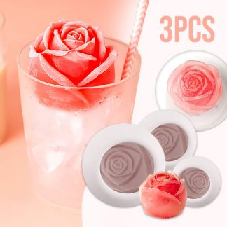 Stampi per cubetti di ghiaccio in silicone (3 pz.), ROSEICE - Image 5