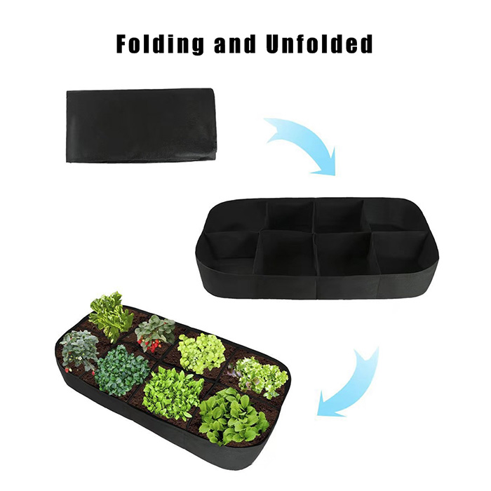 RaisedGarden, letto da giardino portatile con 8 scomparti separati - Image 3