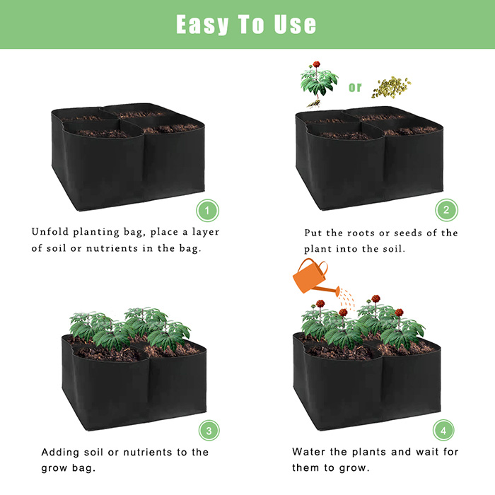 RaisedGarden, letto da giardino portatile con 8 scomparti separati - Image 9