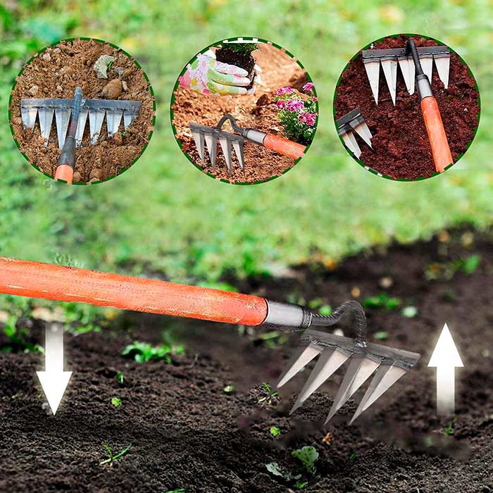 La zappa ammorbidisce il terreno nel modo giusto, consentendo una migliore crescita delle piante!