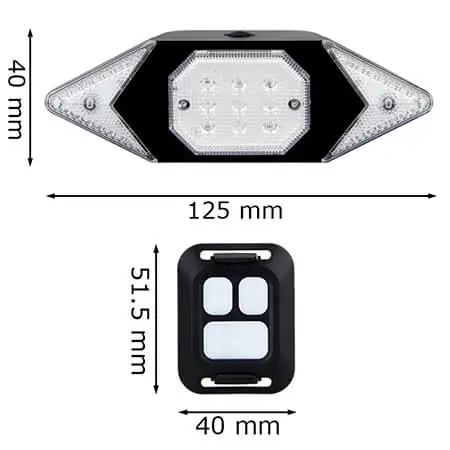 RearLightIndicator, indicatore per biciclette con telecomando wireless - Image 2