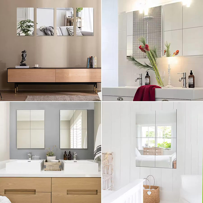 ReflectMirror con il suo effetto riflettente può rendere una stanza più luminosa e visivamente più grande!