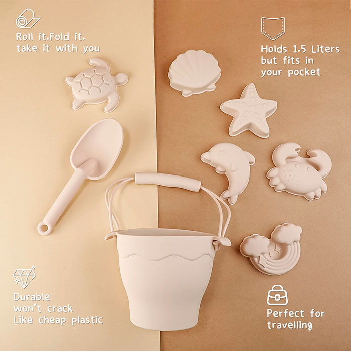 SandBucket, set di giocattoli per sabbiera per bambini da 8 pezzi - Image 2
