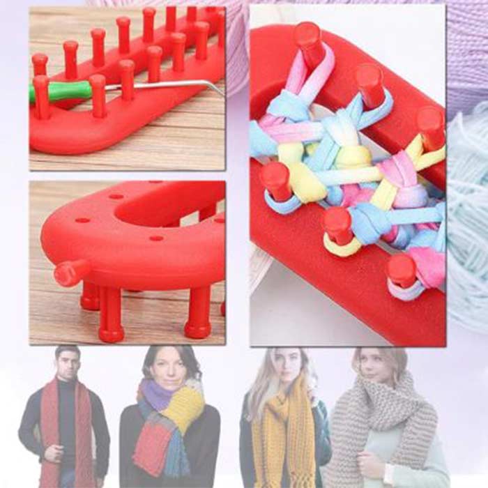 Questo Kit da 7 pezzi, include 4 diverse misure di accessori per maglieria!