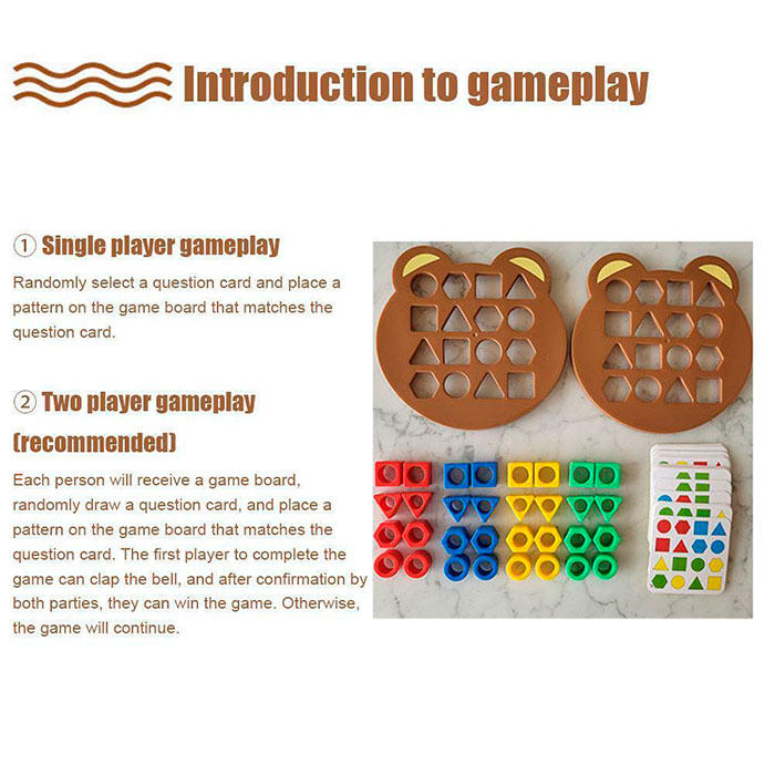 ShapeMatchingGame, un gioco da tavolo per bambini in cui imparano a conoscere forme e colori - Image 6