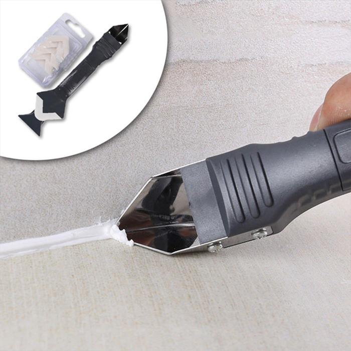 SiliconRemover, strumento 5 in 1 per applicare, levigare e rimuovere il silicone