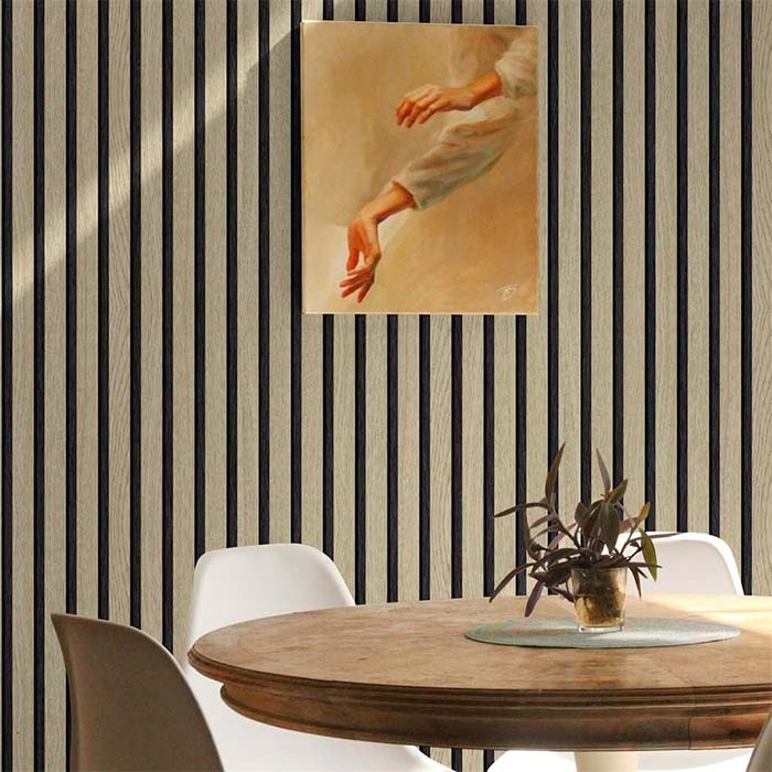 SlatWall, adesivo autoadesivo con aspetto di legno naturale (300 x 45 cm) - Image 6