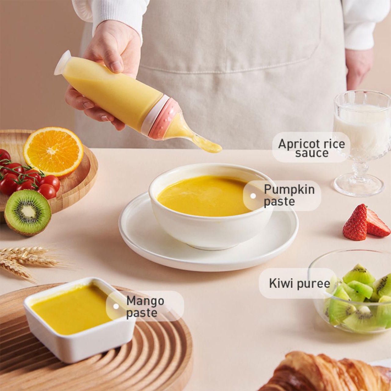 SoftSpoon, bottiglia in silicone con cucchiaio - Image 2